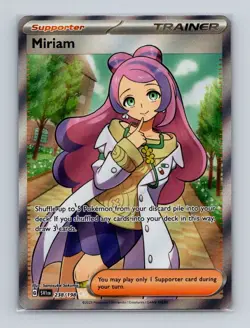 Miriam 238 2023 Pokemon Scarlet & Violet Base Set Ultra Rare Card NM+ - Image 1