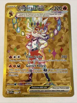 Cinderace ex - 163 SV: Scarlet & Violet Promo Cards Holo Pokemon TCG NM - Image 1