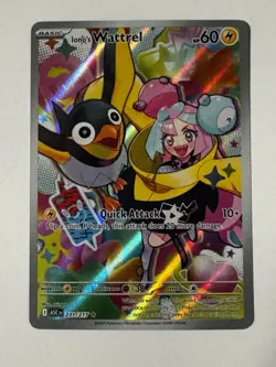 Pokemon Iono's Wattrel Full Art Illustration Rare Holo ASC 231/217 English Card - Image 1