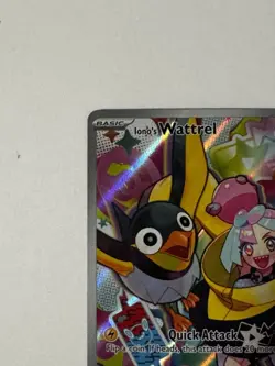 Pokemon Iono's Wattrel Full Art Illustration Rare Holo ASC 231/217 English Card - Image 2