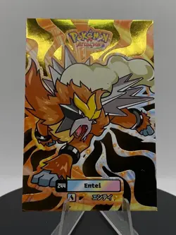 Pokemon Entei 2025 Card Database Attacks 2 Gold Star Holo Peru - Image 2