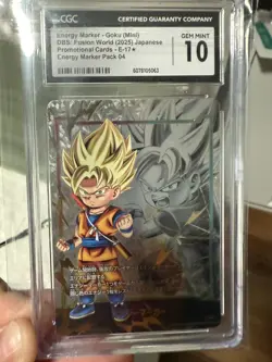 Dragon Ball Super Card Game E17 Goku SSJ2 Daima Gold English Energy Markers - Image 2