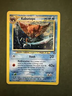 Pokemon TCG Kabutops Neo Discovery Holo Rare Card 6/75 - Image 1