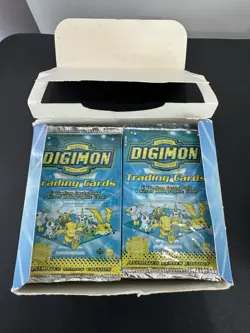 DIGIMON 1ST EDITION EXCLUSIVE PREVIEW BOOSTER TRADING CARD BOX BANDAI - 24 Packs - Image 3