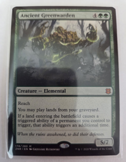 MTG, Ancient Greenwarden Zendikar Rising Regular NM - Image 1