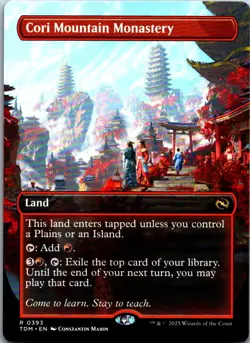 Cori Mountain Monastery (Borderless) R Tarkir: Dragonstorm 393 MP - Image 1