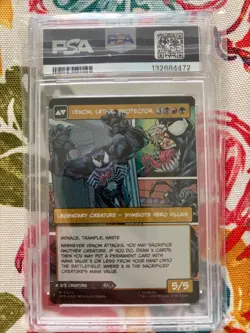 2025 MTG MARVEL'S SPIDER-MAN #224 EDDIE BROCK/VENOM LETHAL PROTECTOR PSA 10 FOIL - Image 2