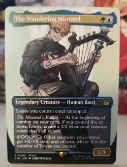The Wandering Minstrel : MTG *Borderless* Final Fantasy #0403 / NM - Image 1