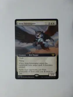 MtG OTJ Outlaws Aven Interrupter Extended 0309 NM $0.75 Flat Shipping VCT123825 - Image 1