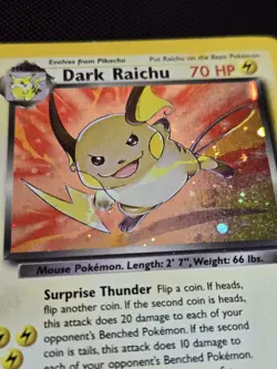 Pokemon TCG - Dark Raichu- 83/82 - Team Rocket Holo Rare - Near Mint - Image 2
