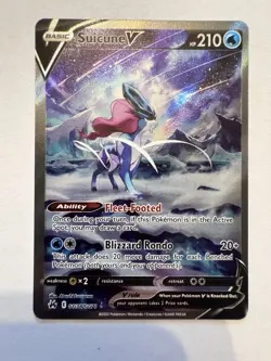 Pokemon Suicune V Ultra Rare GG38/GG70 Crown Zenith Galarian Gallery Holo 2023 - Image 1