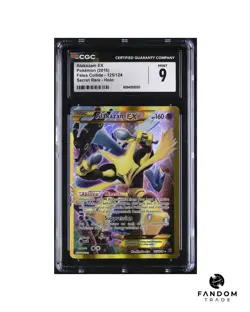 CGC 9 MINT Alakazam EX 125/124 Secret Rare Pokemon Fates Collide - Image 1