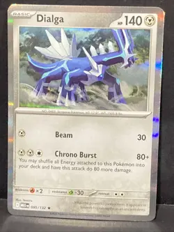 Dialga Pokemon ME01 Mega Evolutions Holo 095/132 Foil TCG - Image 1
