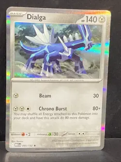 Dialga Pokemon ME01 Mega Evolutions Holo 095/132 Foil TCG - Image 2