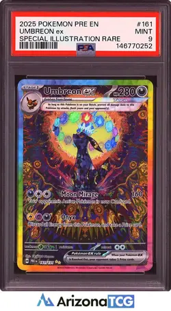 Pokemon 2025 Umbreon ex 161/131 SIR Prismatic Evolutions PSA 9 - Image 1