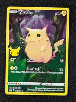 2021 Pokemon PIKACHU #005/025 Celebrations Holo Rare Basic English (A) - Image 1