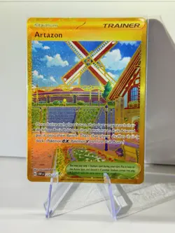 Artazon 229/197 Full Art Gold Holo Pokemon SV03: Obsidian Flames ENG Near Mint - Image 1