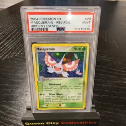 MASQUERAIN - REV FOIL - PSA MINT 9 - 2004 Pokemon EX Hidden Legends #20 - Image 1