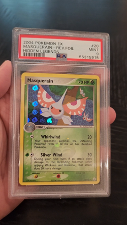 MASQUERAIN - REV FOIL - PSA MINT 9 - 2004 Pokemon EX Hidden Legends #20 - Image 2