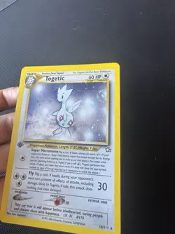 Pokemon TCG Togetic 16/111 Neo Genesis Holo 1st edition Swirl - Image 2