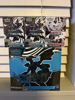 Pokemon Black Bolt ETB 2 Black Blot Booster Bundles 1 White Flare Booster bundle - Image 1