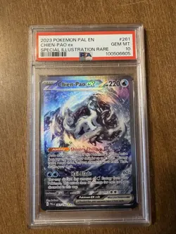 Pokemon TCG Chien Pao SIR from Paldea Evolved 261/193 PSA 10 - Image 1