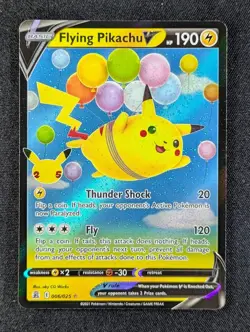 2021 Pokemon FLYING PIKACHU V #006/025 Celebrations Holo Ultra Rare English (A) - Image 1