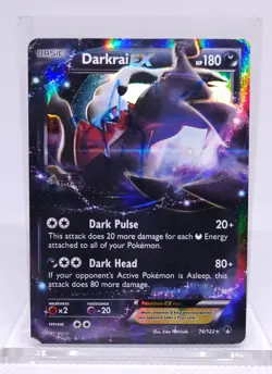 Pokemon Darkrai EX 74/122 XY BREAKpoint Ultra Rare DMG - Image 1