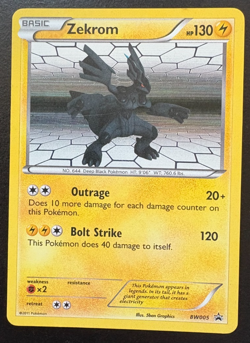 Pokemon TCG Zekrom BW005 Black Star Promo Holo LP - Image 1