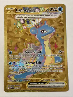 Lapras ex SVP 164 Scarlet & Violet Hyper Rare Black Star Promo Pokemon TCG NM/M - Image 1