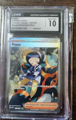 2023 Pokemon OBF EN Special Illustration Rare #227 Poppy CGC 10 GEM MINT - Image 1
