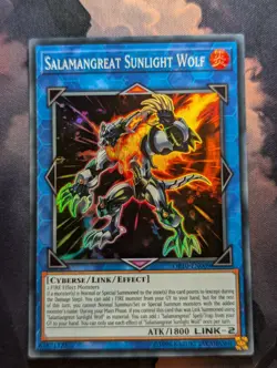 Yugioh Salamangreat Sunlight Wolf OP10-EN009 Super Rare VLP - Image 1