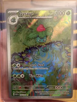 Pokemon Ivysaur 167/165 Scarlet & Violet 151 Holo Illustration Rare NM+/Mint - Image 1