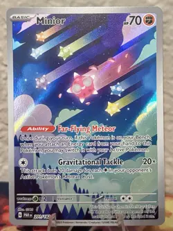 2023 Pokemon Minior 201/182 Full Art Holo Illustration Rare - NM - Image 1