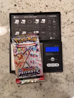 VERY HEAVY!! (22.17) Pokemon Prismatic Evolutions– Factory Sealed Booster Pack! - Image 1