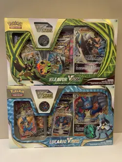 🇨🇦Pokemon TCG | Lucario & Kleavor VSTAR Premium Collection Boxes Sealed Set - Image 1