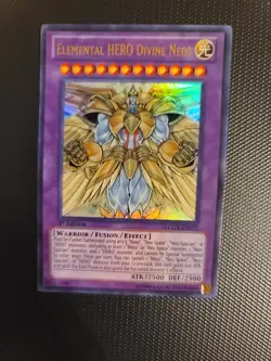 YuGiOh Elemental Hero Divine Neos Ultra Rare LCGX-EN072 1st Edition LP - Image 1