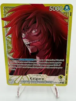 Kalgara Alt Art L Leader GOLD OP08-098 - Two Legends One Piece TCG English NM - Image 1