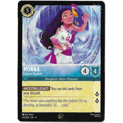 Disney Lorcana - Moana - Curious Explorer - Winterspell Non-Foil 155/204 - Image 1