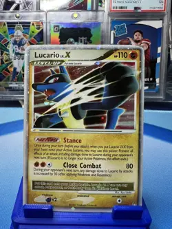 Pokemon TCG Lucario LV.X Holo Rare Card Mysterious Treasures 122/123 - Image 1