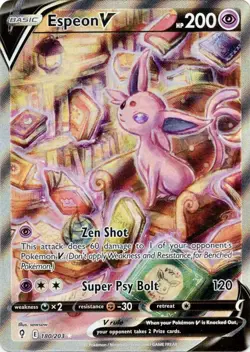 Espeon V - 180/203 - Pokemon Evolving Skies Alternate Art Ultra Rare NM Card - Image 1