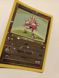 Hitmonchan #2 Best of Game Reverse Holo 2002 Promo Card Winner Stamp - Image 2