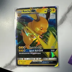 Raichu GX 20/68 Hidden Fates NM Ultra Rare Pokemon Card - Image 1