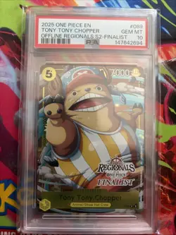 One Piece TCG Tony Chopper P-089 Offline Regional Finalist Card 2025 Vol.2 - Image 1