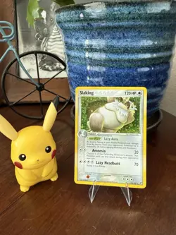 Pokemon TCG Slaking Deoxys Holo Rare Card 15/107 - Image 1