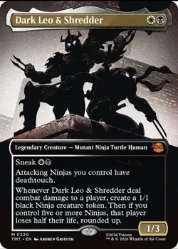 Dark Leo & Shredder (Borderless) Teenage Mutant Ninja Turtles Regular - Image 1