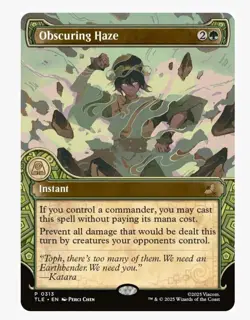 1x MTG Obscuring Haze *Showcase* - Avatar Exclusive Promo! NM Mint! - Image 1