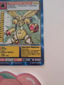 2000 Digimon Digi Battle TCG Rapidmon Movie Promo MO-05 Near Mint - Image 4