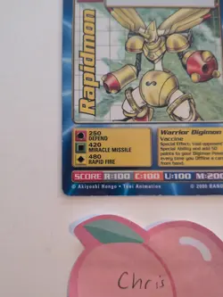 2000 Digimon Digi Battle TCG Rapidmon Movie Promo MO-05 Near Mint - Image 5