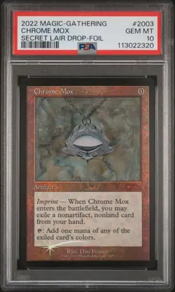 2022 MTG SECRET LAIR DROP FOIL #2003 CHROME MOX PSA 10 - Image 1